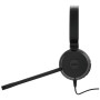 JABRA Micro casque Evolve 20 MS Duo USB A - Cuir