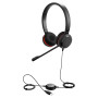 JABRA Micro casque Evolve 20 MS Duo USB A - Cuir