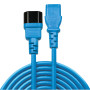 LINDY Rallonge secteur C14 vers C13, bleu, 0.5m