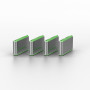 LINDY Bloqueur de port USB C, 4 pièces + clé, Vert