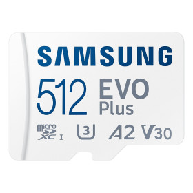 Samsung MicroSD 512GB EVO PLUS+ SD Adapter