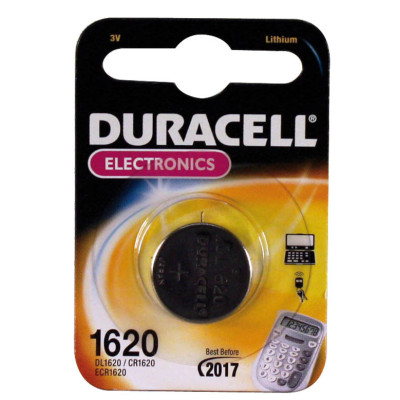 Duracell Batterie Lithium Knopfzelle CR1620 3V Blister (1-Pack) 030367