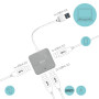 Hub USB 3.0 Metal Passive 4 ports