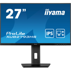 Moniteur 27 iiyama ProLite Pied reglable hauteur LED  1920 x 1080 pixels Full HD