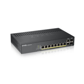 ZYXEL SWITCH 8 ports RJ45 PoE+ Giga + 2 SFP COMBO