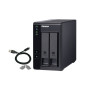 QNAP TR-002 Boîtier de disques de stockage Boîtier disque dur SSD Noir 2.5 3.5"