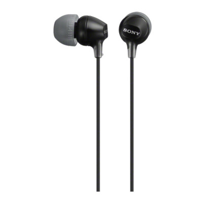 Ecouteurs SONY MDR-EX15APB Stereo et bouton noir