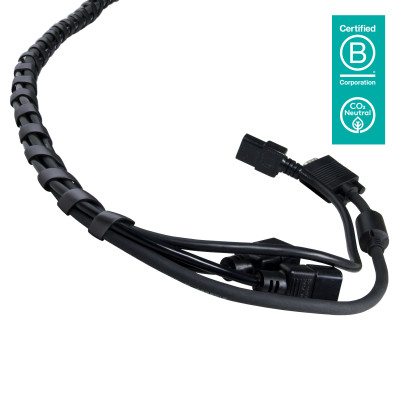 DATAFLEX 33253 GUIDE-CABLES SPIRALE NOIR 25 m