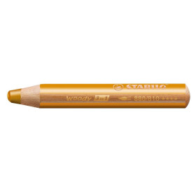 Stabilo crayon multi-talents woody 3 en 1, rond, or 880 810