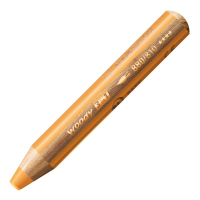 Stabilo crayon multi-talents woody 3 en 1, rond, orange 880 220