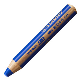 Stabilo crayon multi-talents woody 3 en 1, rond, outremer 880 405