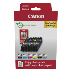 CANON PGI530+CLI531PGBK+PP201 Pixma MG encre+papier photo (6)
