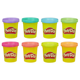 Play-Doh 8 Pots Pâte à Modeler Fluo, 8 x 56 g, activités Créative dès 2 ans