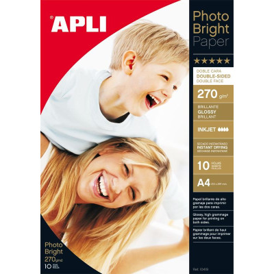 Papier photo photobright double face a4 270 10 feuilles