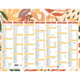 Calendrier recyclé 43x33,5 Forever 7 m.