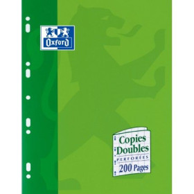 Copies doubles oxford perforees 170x220 etui 200p optik p. seyes