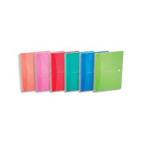Cahier oxford my colours integrale 210x297 180p optik p. ligne 7mm+tag polypro