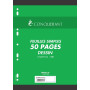 Feuilles simples conquerant 7 perforees 210x297 film 50p 120g uni dessin