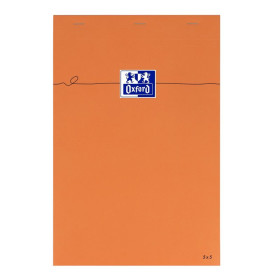 Bloc orange oxford agrafe 210x315 160p optik p. q 5+tag