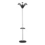 Portemanteau flora gris metal 6 pateres