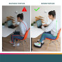 Repose-pieds chrysalis noir