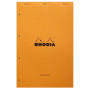 Bloc agrafé rhodia orange n°119 audit 21x31,8cm 80f multicolonnes 80g