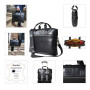 Sacoche ordinateur exactive cuir noir