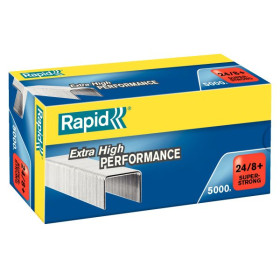 Agrafes superstrong 24/8+ rapid, boite de 5000