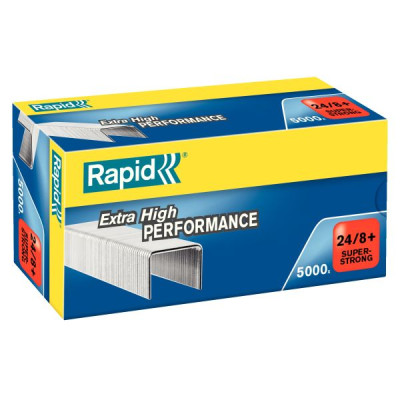 Agrafes superstrong 24/8+ rapid, boite de 5000