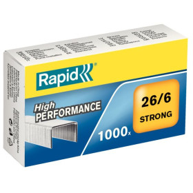 Agrafes strong 26/6 rapid, boite de 1000