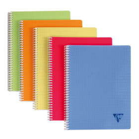 Linicolor cahier reliure intégrale 21x29,7cm 180p q.5x5 assortiment fresh
