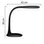 Lampe lucy led noir prise europe