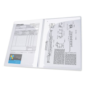 12 pochette double presentation sa a4 pp20/100 incolore