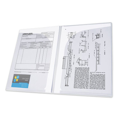 12 pochette double presentation sa a4 pp20/100 incolore