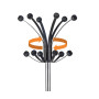 Portemanteau hakea chrome