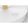 Lampe vicky led blanche prise europe