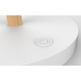 Lampe vicky led blanche prise europe