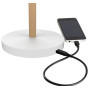 Lampe vicky led blanche prise europe