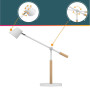 Lampe vicky led blanche prise europe