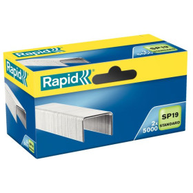 Agrafes, rapid standard sp19, boite de 2x5000