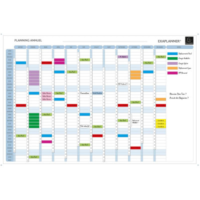 Planning magnetique annuel