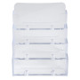 Distributeur cartes visite 4case cristal