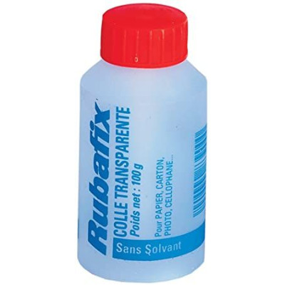 Colle forte transparente rubafix esselte, pinceau, 100g
