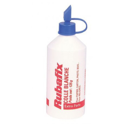 Colle blanche vinylique embout etaleur rubafix esselte , flacon 125g
