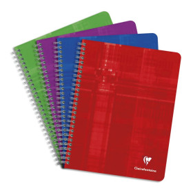 Cahier reliure intégrale 17x22cm 224p séyès
