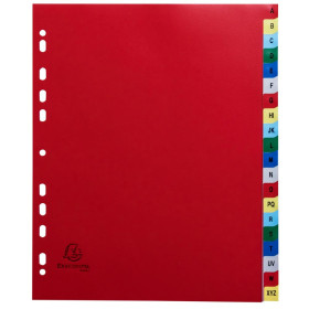 Intercalaires a-z a4+ pp onglets impr.