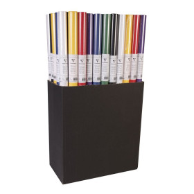 Kraft couleur 65g, 3x0,70m en carton prés. de 50 rlx vives