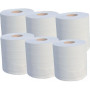 Lot de 6 bobines essuyage qualité alimentaire pure ouate 450f 2 plis