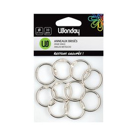 Anneaux brisés, diamètre intérieur: 25 mm, en métal
