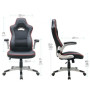 Fauteuil de bureau pied chrome centor